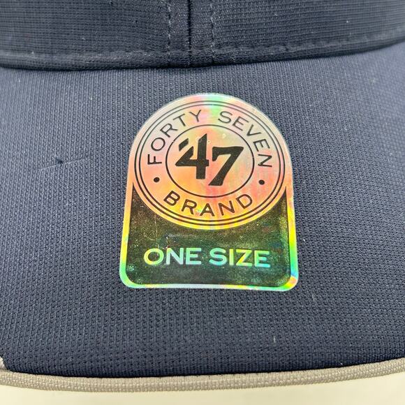 New York Yankees Baseball Cap‎ Unisex OS Blue Gray 47 Brand Hat Adjustable MLB - Picture 2 of 7